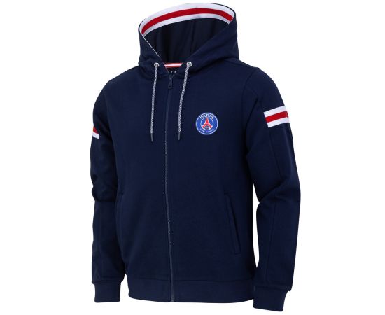 lacitesport.com - Sweat capuche zippé PSG Homme - Collection officielle PARIS SAINT GERMAIN, Couleur: Bleu, Taille: XXL