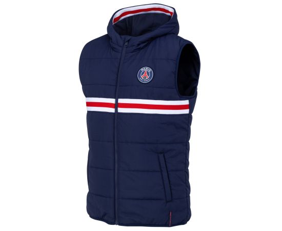 lacitesport.com - Doudoune sans manche PSG Homme - Collection officielle PARIS SAINT GERMAIN, Couleur: Bleu, Taille: S