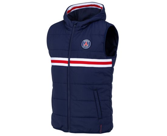 lacitesport.com - Doudoune sans manche PSG Homme - Collection officielle PARIS SAINT GERMAIN, Couleur: Bleu, Taille: M