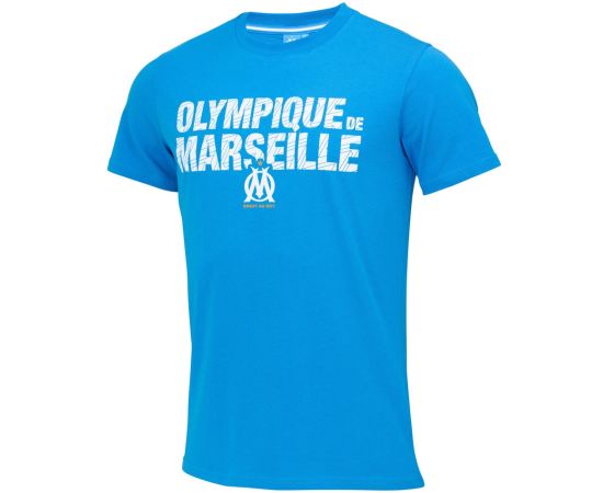 lacitesport.com - T-shirt fan OM Homme - Collection officielle Olympique de Marseille, Couleur: Bleu, Taille: S