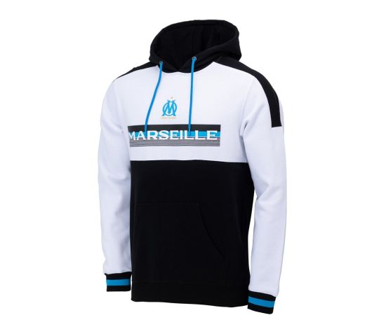 lacitesport.com - Sweat capuche fan OM Homme - Collection officielle Olympique de Marseille, Couleur: Noir, Taille: S