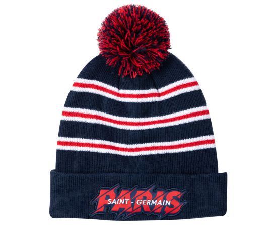 lacitesport.com - Bonnet pompon PSG Homme - Collection officielle PARIS SAINT GERMAIN