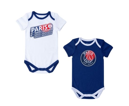 lacitesport.com - 2 x body PSG Bébé - Collection officielle PARIS SAINT GERMAIN, Couleur: Bleu, Taille: 3 mois