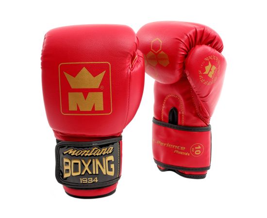 lacitesport.com - Montana X-PERIENCE Newcode Gants initiation multiboxes, Couleur: Rouge, Taille: 8oz