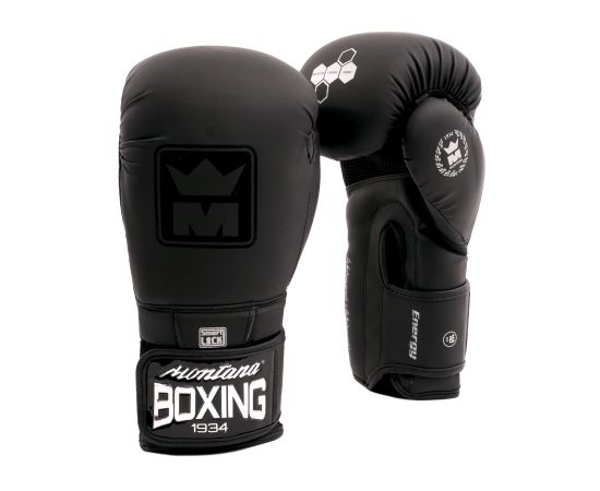 lacitesport.com - Montana ENERGY Stealth Gants entraînement Multiboxes, Couleur: Noir, Taille: 8oz