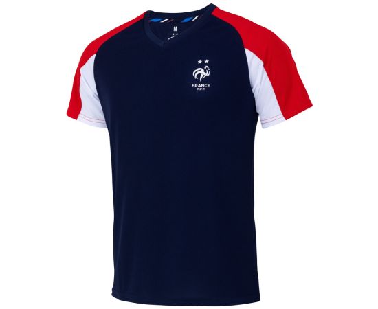 lacitesport.com - Maillot fan FFF - Collection officielle Equipe de France de Football - Homme, Couleur: Bleu, Taille: S