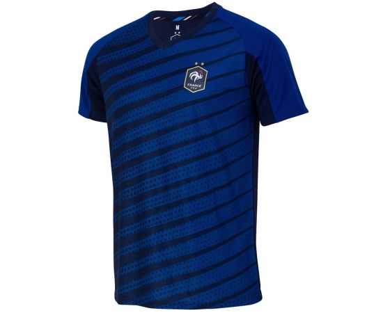 lacitesport.com - Maillot supporter FFF - Collection officielle Equipe de France de Football - Homme, Couleur: Bleu, Taille: S