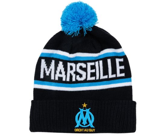 lacitesport.com - Bonnet fan pompon OM Adulte - Collection officielle Olympique de Marseille