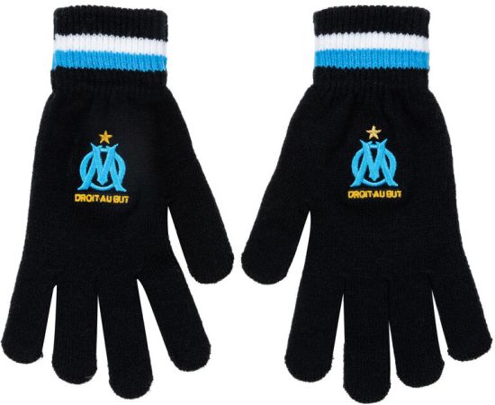 lacitesport.com - Gants fan OM Adulte - Collection officielle Olympique de Marseille, Couleur: Noir, Taille: S/M