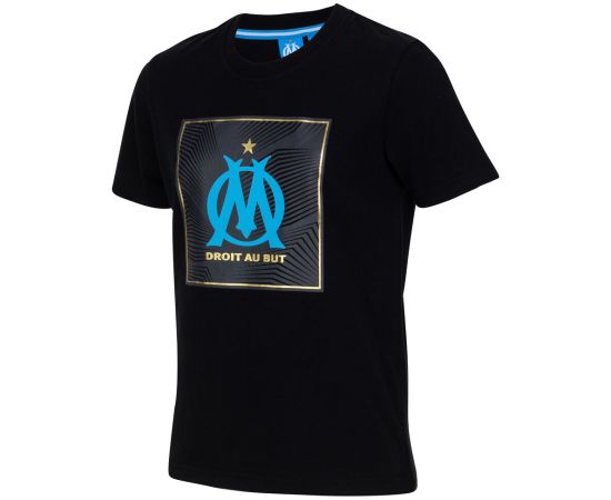 lacitesport.com - T-shirt fan logo OM Enfant - Collection officielle Olympique de Marseille, Couleur: Noir, Taille: 8 ans