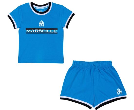 lacitesport.com - Ensemble bébé t-shirt short OM - Collection officielle Olympique de Marseille, Couleur: Bleu, Taille: 3 mois