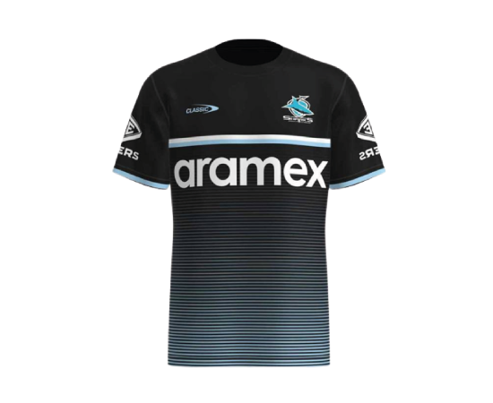 lacitesport.com - Cronulla-Sutherland Sharks T-shirt Training 2023 Homme, Couleur: Noir, Taille: 2XL