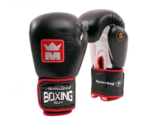 lacitesport.com - Montana SPARRING Gants entraînement Multiboxes, Couleur: Noir, Taille: 14oz