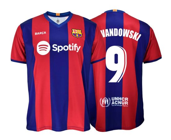 lacitesport.com - FC Barcelone Domicile Replica Lewandowski 23/24 Homme, Taille: L