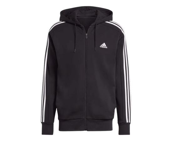 lacitesport.com - Adidas Essentials 3 Stripes Sweat à capuche zippé Homme, Couleur: Noir, Taille: M