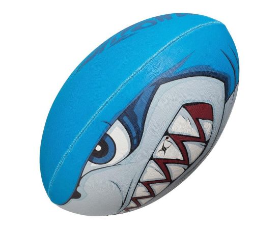 lacitesport.com - Gilbert Requin Ballon de rugby, Couleur: Blanc, Taille: T5