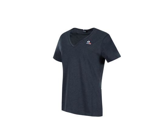 lacitesport.com - Le Coq Sportif Saison Tee Ss Col V N°1 W T-Shirt Manches Courtes Femme, Couleur: Bleu, Taille: S