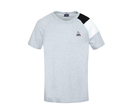 lacitesport.com - Le Coq Sportif Tee Bat N°1 T-Shirt Manches Courtes Homme, Couleur: Gris, Taille: S