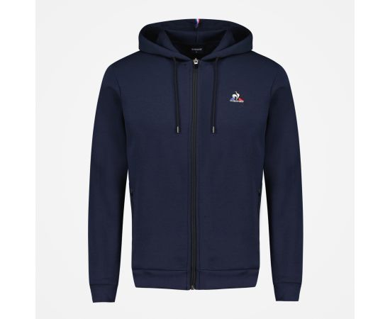 lacitesport.com - Le Coq Sportif Ess R. Fz Hoody N°1 Sweatshirt À Capuche Homme, Couleur: Bleu, Taille: M