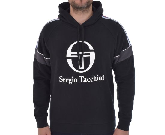 lacitesport.com - Sergio Tacchini Dealtry Hoodie Sweat Homme, Couleur: Noir, Taille: XS