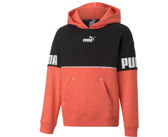 lacitesport.com - Puma Power Colorblock Sweatshirt À Capuche Enfant, Couleur: Rose, Taille: 14 ans