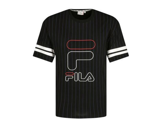lacitesport.com - Fila Jamiro Striped Sporty T-shirt Homme, Couleur: Noir, Taille: S