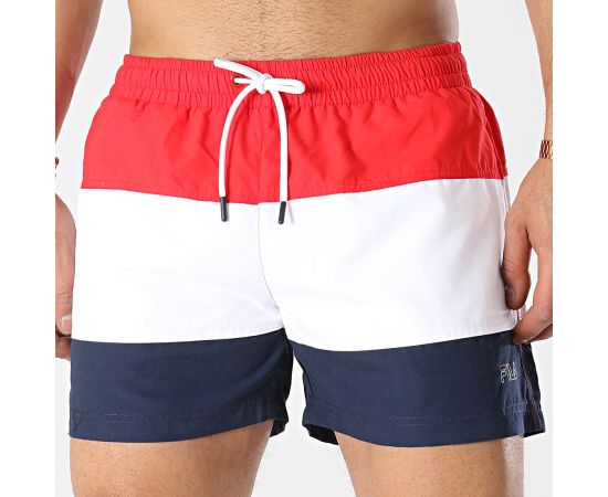 lacitesport.com - Fila Yamato Short de Bain Homme, Couleur: Rouge, Taille: M