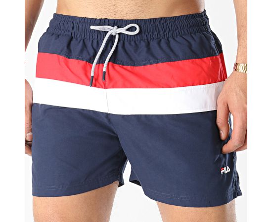 lacitesport.com - Fila Filippo Blocked Swim Short Shorts De Bain Homme, Couleur: Noir, Taille: XS