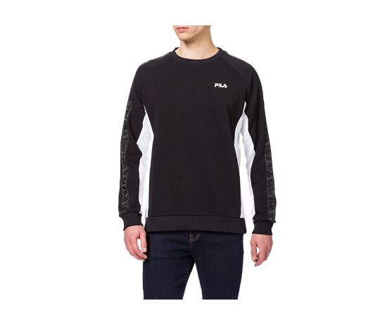 lacitesport.com - Fila Natan Crew Sweat Sweats Homme, Couleur: Noir, Taille: S