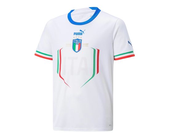 lacitesport.com - Puma Figc Away Jsy Replica Jr Maillot De Football Enfant, Couleur: Blanc, Taille: 8 ans