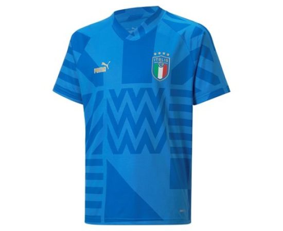 lacitesport.com - Puma Figc Home Prem Jsy Jr Maillot De Football Enfant, Couleur: Bleu, Taille: 8 ans