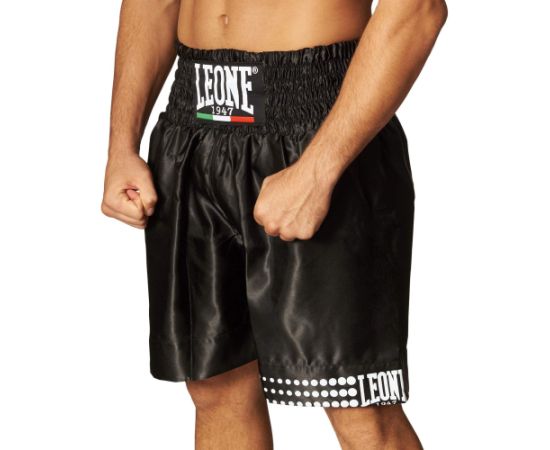 lacitesport.com - Leone 1947 Pantaloncino Short de boxe, Couleur: Noir, Taille: S
