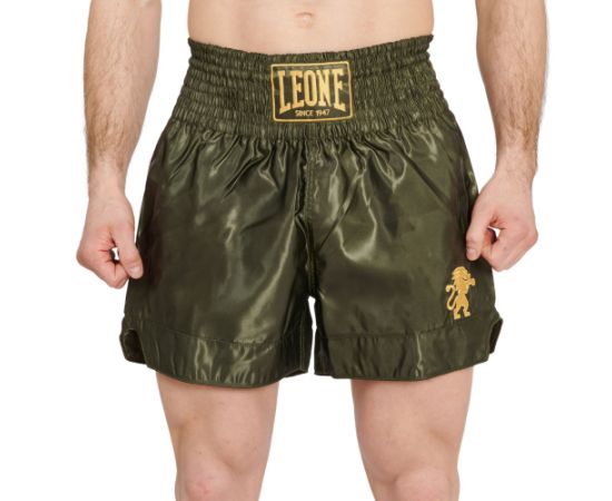 lacitesport.com - Leone 1947 Basic 2 Short de boxe, Couleur: Vert, Taille: S
