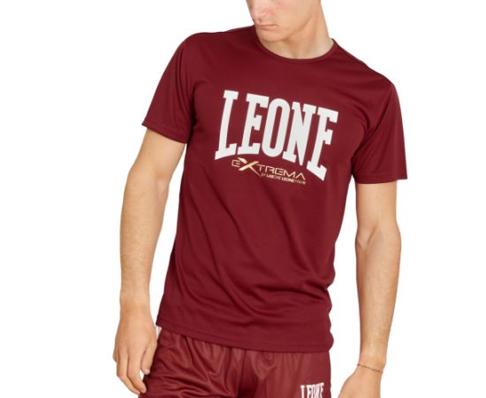 lacitesport.com - Leone 1947 Logo T-shirt de boxe, Couleur: Bordeaux, Taille: S