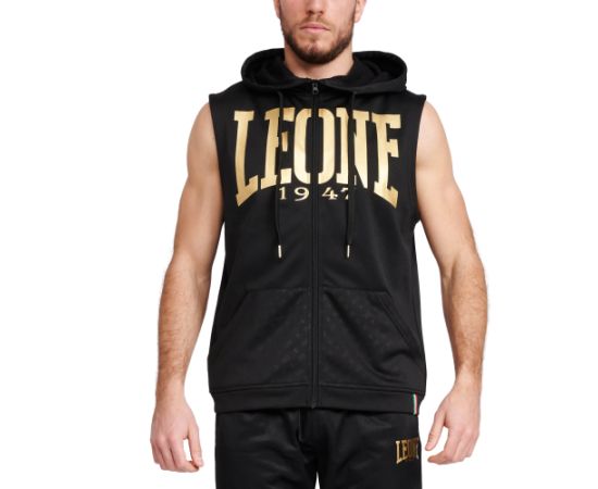 lacitesport.com - Leone 1947 DNA Veste à capuche sans manches, Couleur: Noir, Taille: M