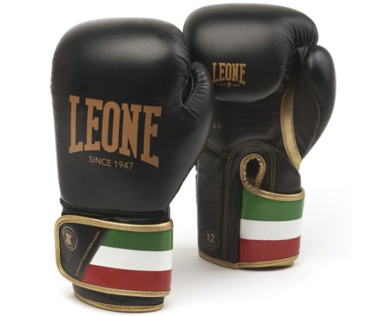 lacitesport.com - Leone 1947 Italy Gants de boxe, Couleur: Noir, Taille: 12oz