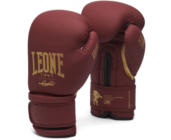 lacitesport.com - Leone 1947 Bordeaux Edition Gants de boxe, Couleur: Bordeaux, Taille: 14oz