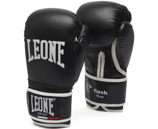 lacitesport.com - Leone 1947 Flash Gants de boxe, Couleur: Noir, Taille: 6