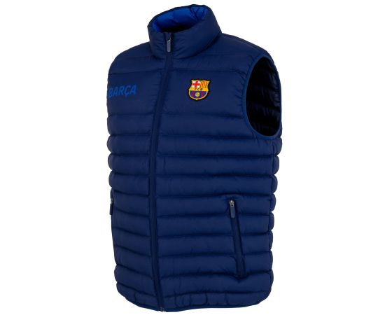 lacitesport.com - Doudoune sans manche Barça - Collection officielle Fc Barcelone - Homme, Couleur: Bleu, Taille: S