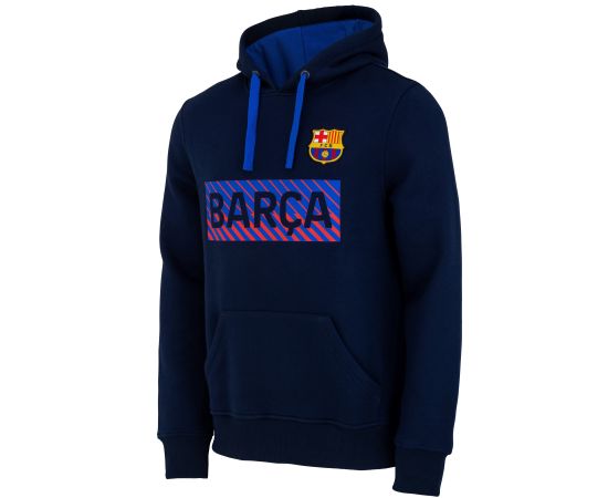 lacitesport.com - Sweat capuche Barça - Collection officielle Fc Barcelone - Homme, Couleur: Bleu, Taille: S