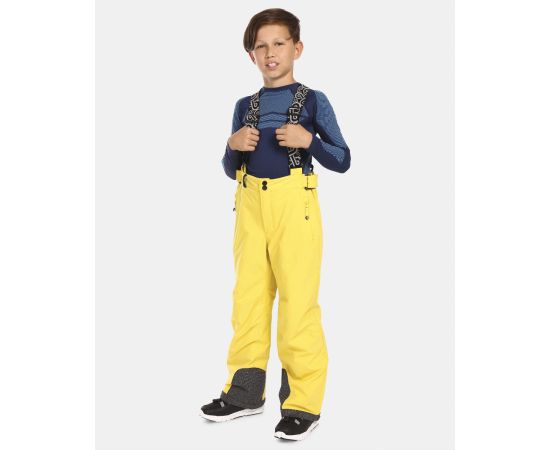 lacitesport.com - Pantalon de ski pour enfant KILPI MIMAS-J, Couleur: Jaune, Taille: 122