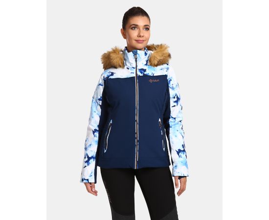 lacitesport.com - Veste de ski avec pour femme avec système de chauffage intégré KILPI LENA-W, Couleur: Bleu, Taille: 36