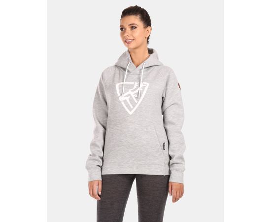 lacitesport.com - Sweat à capuche en coton pour femme Kilpi FJELA-W, Couleur: Gris, Taille: 46