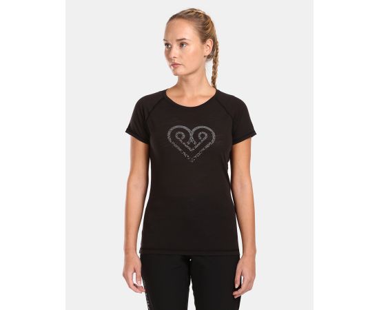 lacitesport.com - T-shirt en laine merinos pour femme ZARJA-W, Couleur: Noir, Taille: 34
