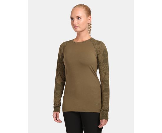 lacitesport.com - T-shirt à manches longues en laine merinos pour femme Kilpi VENDELIA-W, Couleur: Vert, Taille: 34