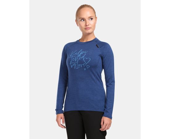 lacitesport.com - T-shirt fonctionnel à manches longues pour femme KILPI MAVORA TOP-W, Couleur: Bleu, Taille: 34