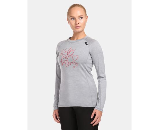 lacitesport.com - T-shirt fonctionnel à manches longues pour femme KILPI MAVORA TOP-W, Couleur: Gris, Taille: 34