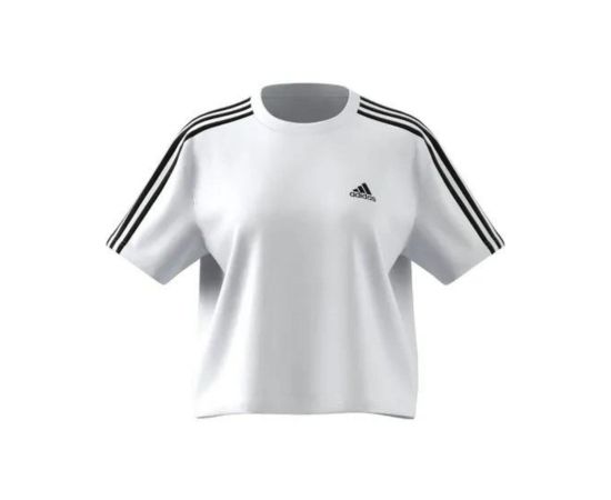 lacitesport.com - Adidas 3 Stripes T-shirt Crop top Femme, Couleur: Blanc, Taille: L