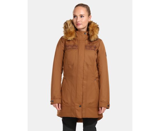 lacitesport.com - Manteau d'hiver pour femme Kilpi PERU-W, Couleur: Marron, Taille: 36