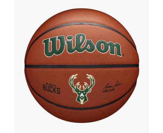 lacitesport.com - Ballon NBA Wilson Team Alliance Milwaukee Bucks, Taille: T7